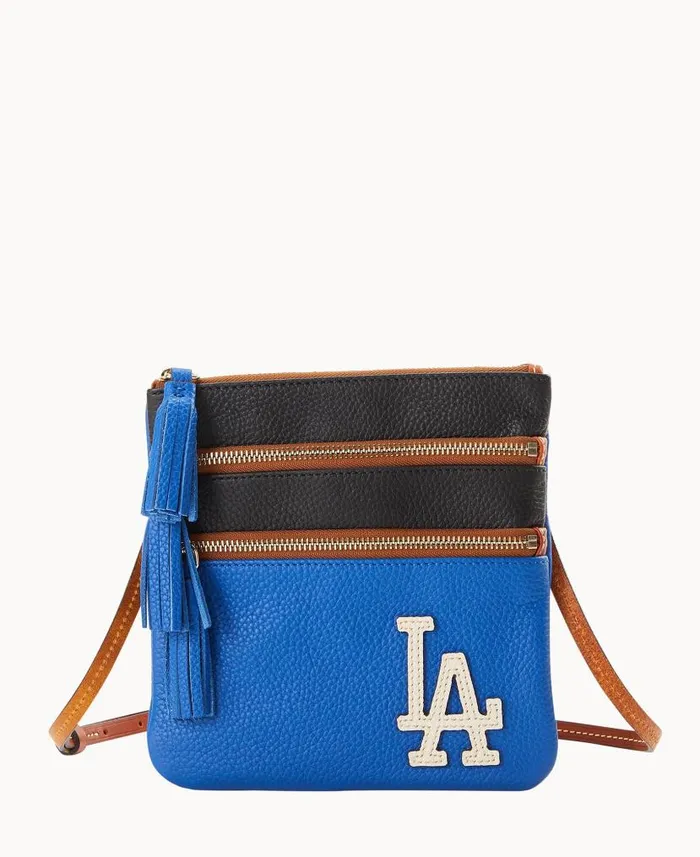 Dooney and Bourke MLB Dodgers Triple Zip Crossbody Dodgers WomenMen Crossbodies Dooney and Bourke MLB Dodgers Triple Zip Crossbody Dodgers WomenMen Crossbodies