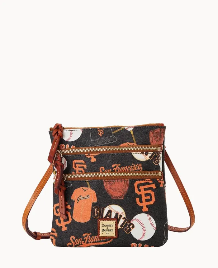 Dooney and Bourke MLB Giants N S Triple Zip Crossbody Giants WomenMen Crossbodies Dooney and Bourke MLB Giants N S Triple Zip Crossbody Giants WomenMen Crossbodies