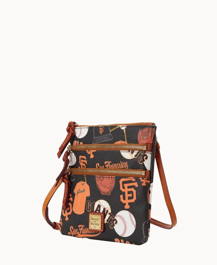 Dooney and Bourke MLB Giants N S Triple Zip Crossbody Giants WomenMen Crossbodies Dooney and Bourke MLB Giants N S Triple Zip Crossbody Giants WomenMen Crossbodies