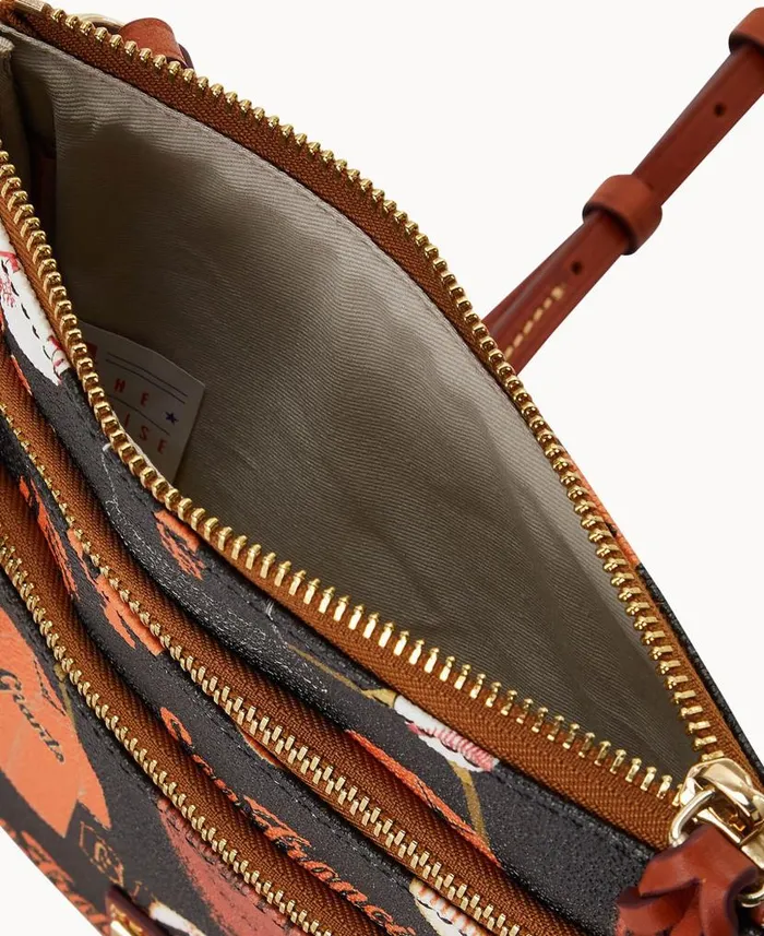 Dooney and Bourke MLB Giants N S Triple Zip Crossbody Giants WomenMen Crossbodies Dooney and Bourke MLB Giants N S Triple Zip Crossbody Giants WomenMen Crossbodies