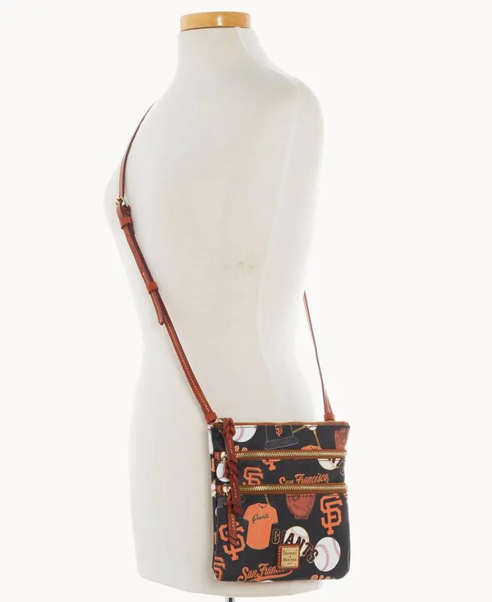 Dooney and Bourke MLB Giants N S Triple Zip Crossbody Giants WomenMen Crossbodies Dooney and Bourke MLB Giants N S Triple Zip Crossbody Giants WomenMen Crossbodies