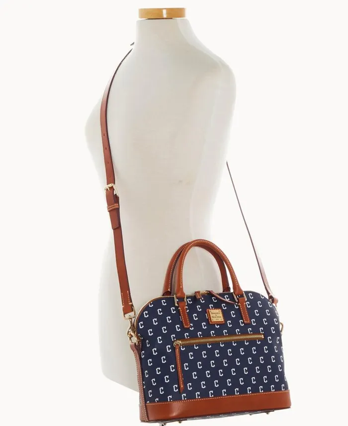 Dooney and Bourke MLB Guardians Domed Zip Satchel Guardians WomenMen Satchels Dooney and Bourke MLB Guardians Domed Zip Satchel Guardians WomenMen Satchels