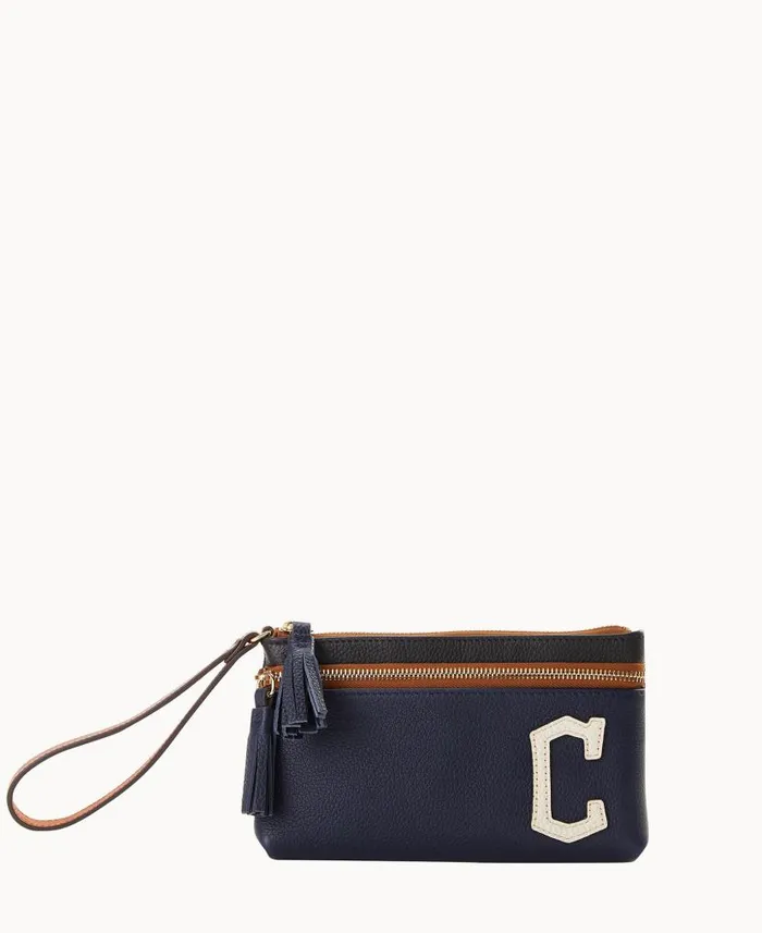 Dooney and Bourke MLB Guardians Double Zip Wristlet Guardians WomenMen Wallets Dooney and Bourke MLB Guardians Double Zip Wristlet Guardians WomenMen Wallets