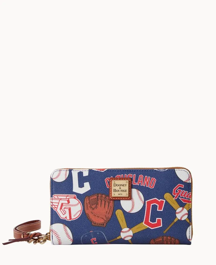 Dooney and Bourke MLB Guardians Large Zip Around Wristlet Guardians WomenMen Wallets Dooney and Bourke MLB Guardians Large Zip Around Wristlet Guardians WomenMen Wallets