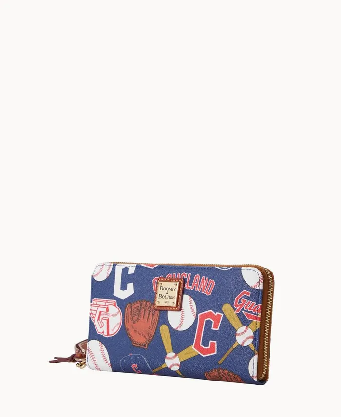 Dooney and Bourke MLB Guardians Large Zip Around Wristlet Guardians WomenMen Wallets Dooney and Bourke MLB Guardians Large Zip Around Wristlet Guardians WomenMen Wallets