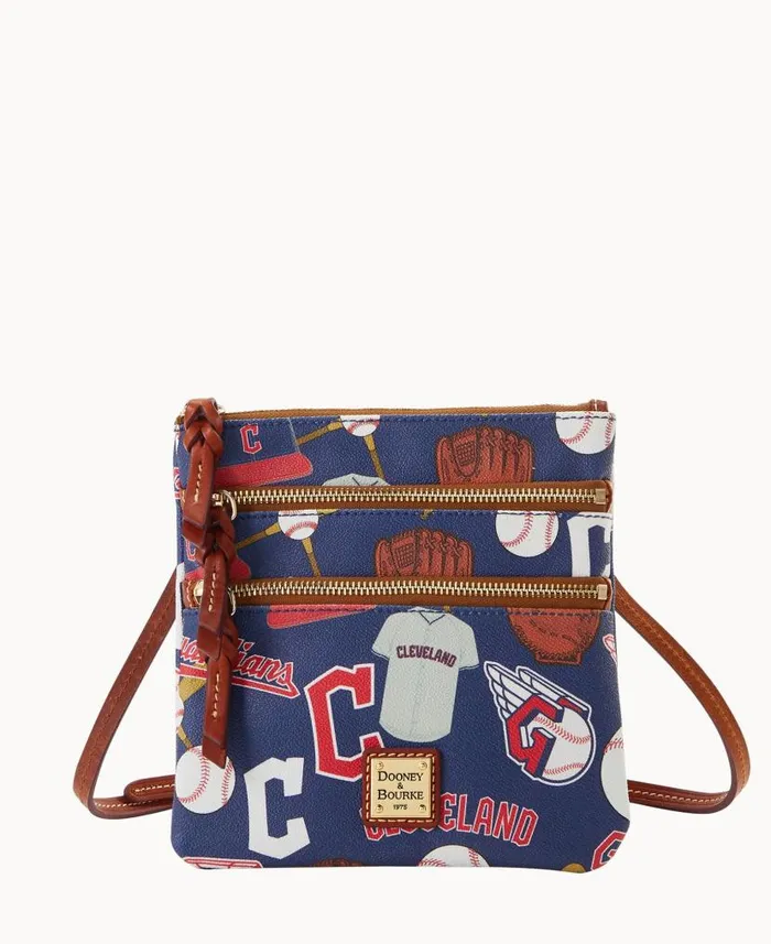 Dooney and Bourke MLB Guardians N S Triple Zip Crossbody Guardians WomenMen Crossbodies Dooney and Bourke MLB Guardians N S Triple Zip Crossbody Guardians WomenMen Crossbodies
