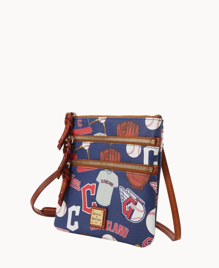 Dooney and Bourke MLB Guardians N S Triple Zip Crossbody Guardians WomenMen Crossbodies Dooney and Bourke MLB Guardians N S Triple Zip Crossbody Guardians WomenMen Crossbodies