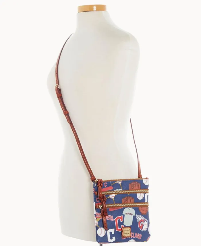 Dooney and Bourke MLB Guardians N S Triple Zip Crossbody Guardians WomenMen Crossbodies Dooney and Bourke MLB Guardians N S Triple Zip Crossbody Guardians WomenMen Crossbodies