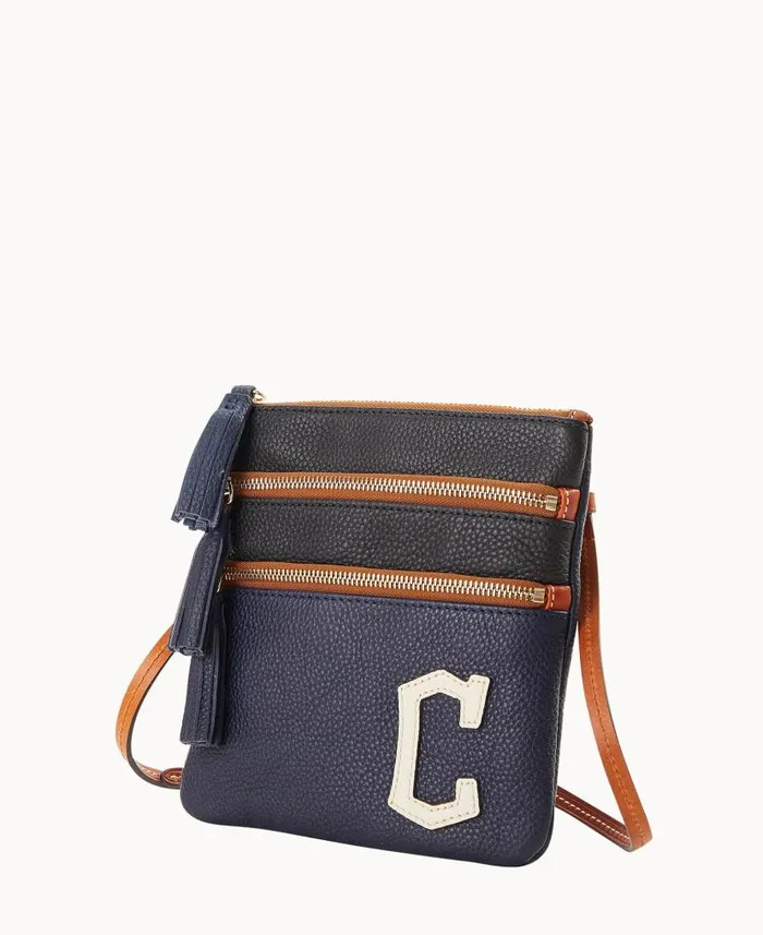 Dooney and Bourke MLB Guardians Triple Zip Crossbody Guardians WomenMen Crossbodies Dooney and Bourke MLB Guardians Triple Zip Crossbody Guardians WomenMen Crossbodies