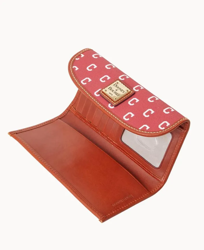 Dooney and Bourke MLB Indians Continental Clutch Indians WomenMen Wallets