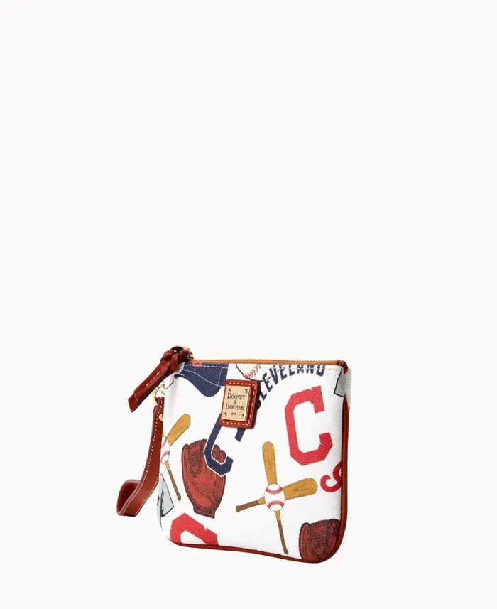 Dooney and Bourke MLB Indians Stadium Wristlet Indians WomenMen Wallets