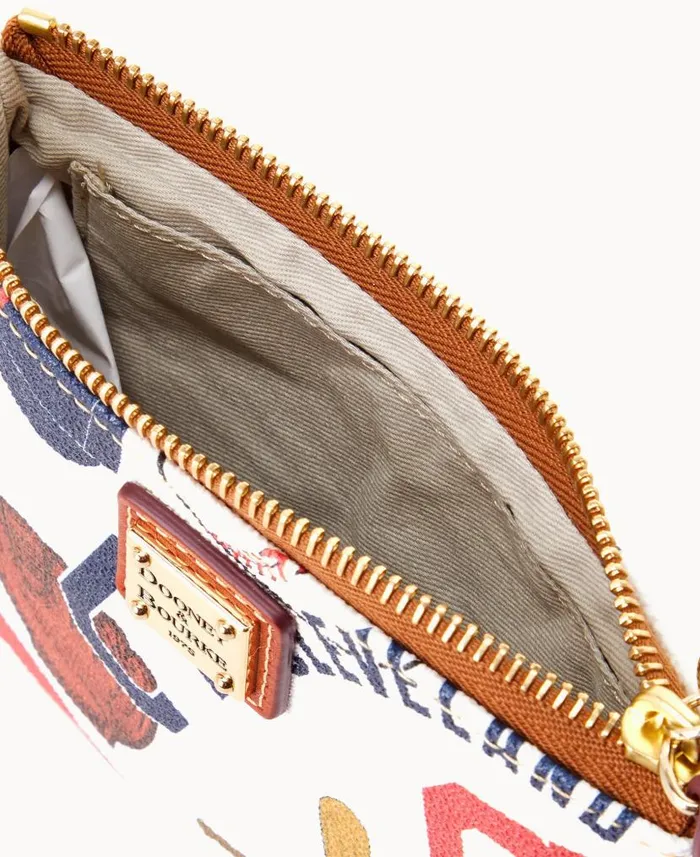 Dooney and Bourke MLB Indians Stadium Wristlet Indians WomenMen Wallets