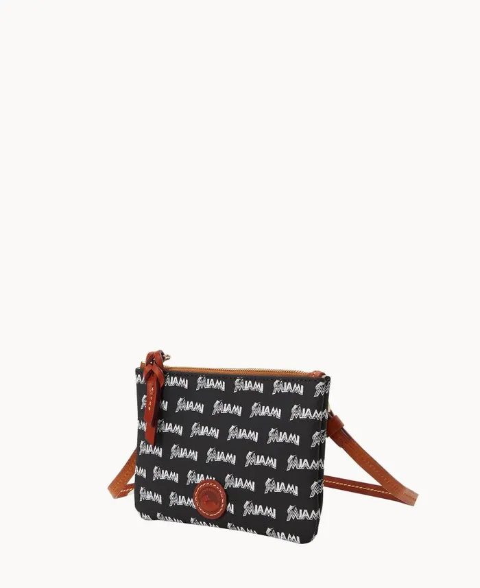 Dooney and Bourke MLB Marlins Top Zip Crossbody Marlins WomenMen Crossbodies Dooney and Bourke MLB Marlins Top Zip Crossbody Marlins WomenMen Crossbodies