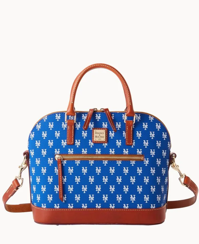 Dooney and Bourke MLB Mets Domed Zip Satchel Mets WomenMen Satchels