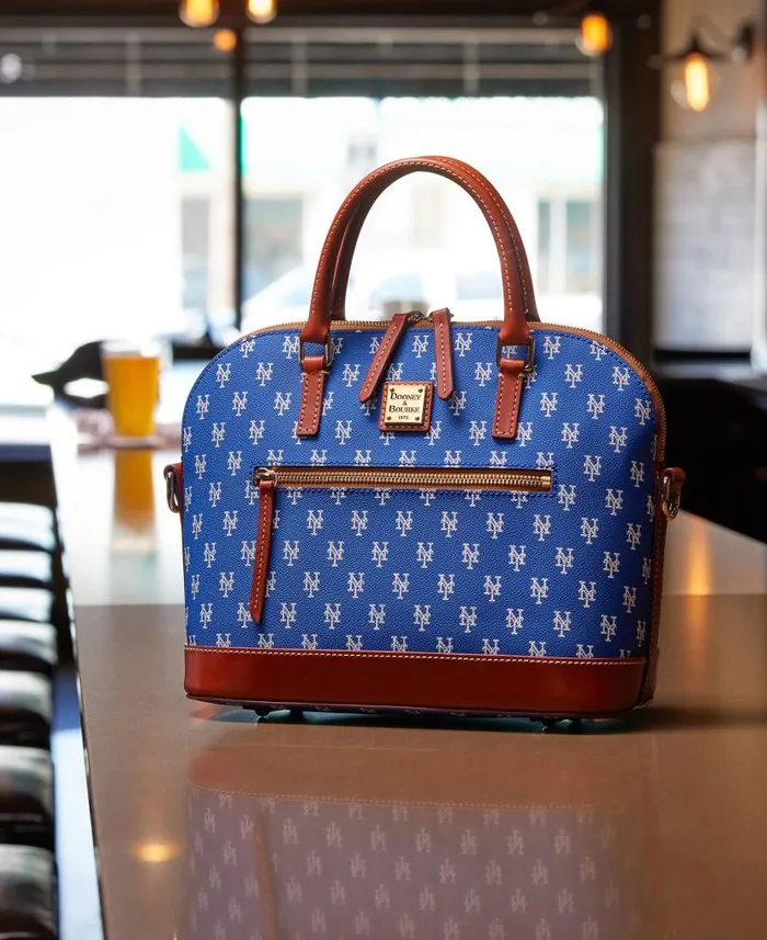 Dooney and Bourke MLB Mets Domed Zip Satchel Mets WomenMen Satchels