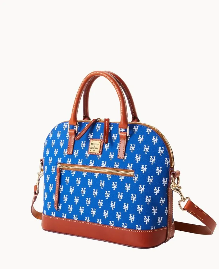 Dooney and Bourke MLB Mets Domed Zip Satchel Mets WomenMen Satchels