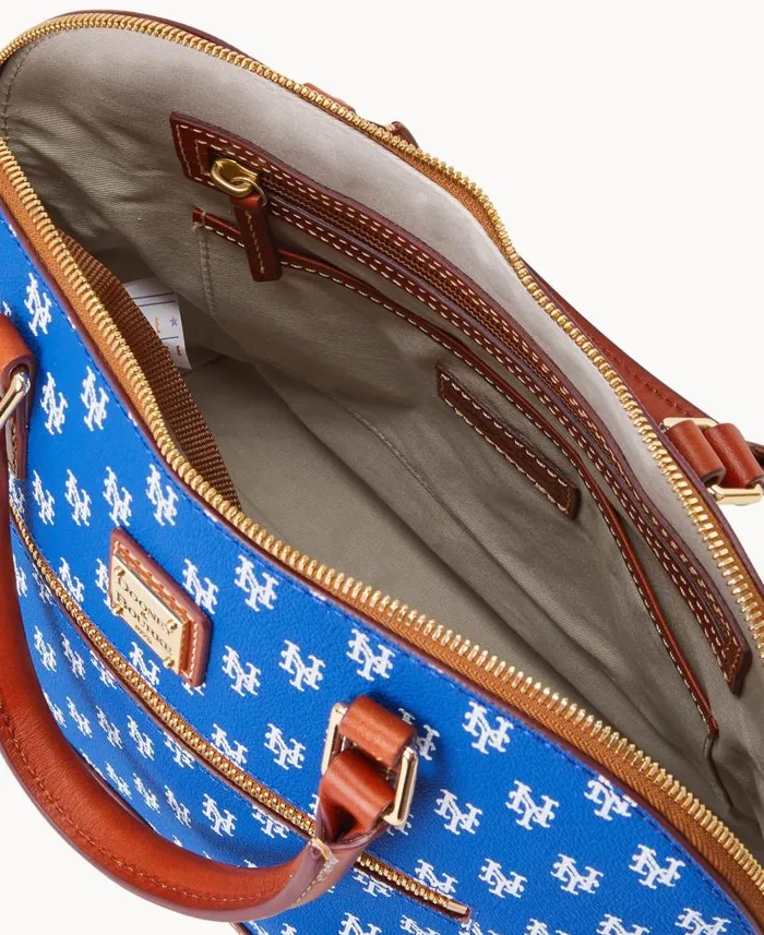 Dooney and Bourke MLB Mets Domed Zip Satchel Mets WomenMen Satchels