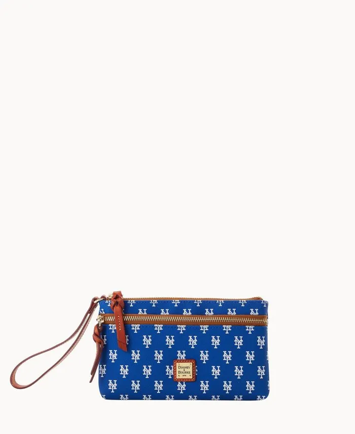 Dooney and Bourke MLB Mets Double Zip Wristlet New York Mets WomenMen Wallets Dooney and Bourke MLB Mets Double Zip Wristlet New York Mets WomenMen Wallets
