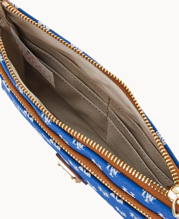 Dooney and Bourke MLB Mets Double Zip Wristlet New York Mets WomenMen Wallets Dooney and Bourke MLB Mets Double Zip Wristlet New York Mets WomenMen Wallets