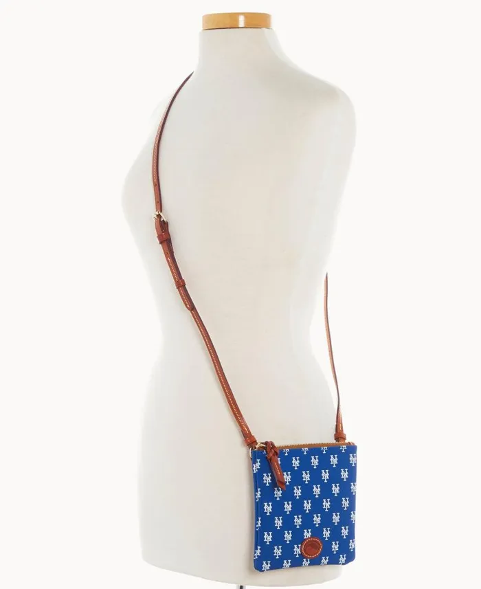 Dooney and Bourke MLB Mets Small North South Top Zip Crossbody Mets WomenMen Crossbodies Dooney and Bourke MLB Mets Small North South Top Zip Crossbody Mets WomenMen Crossbodies