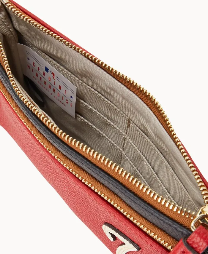 Dooney and Bourke MLB Nationals Double Zip Wristlet Nationals WomenMen Wallets Dooney and Bourke MLB Nationals Double Zip Wristlet Nationals WomenMen Wallets