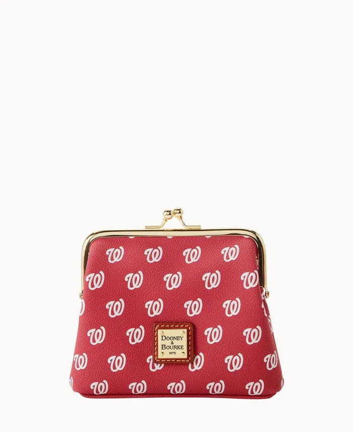 Dooney and Bourke MLB Nationals Large Framed Purse Nationals WomenMen Wallets Dooney and Bourke MLB Nationals Large Framed Purse Nationals WomenMen Wallets