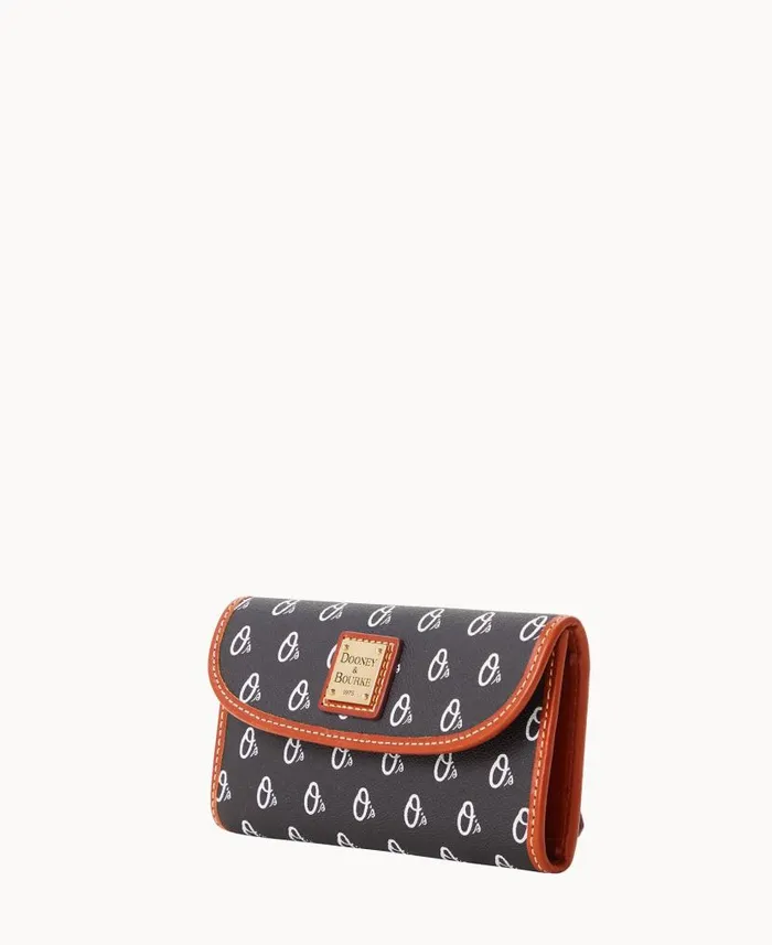 Dooney and Bourke MLB Orioles Continental Clutch Orioles WomenMen Wallets