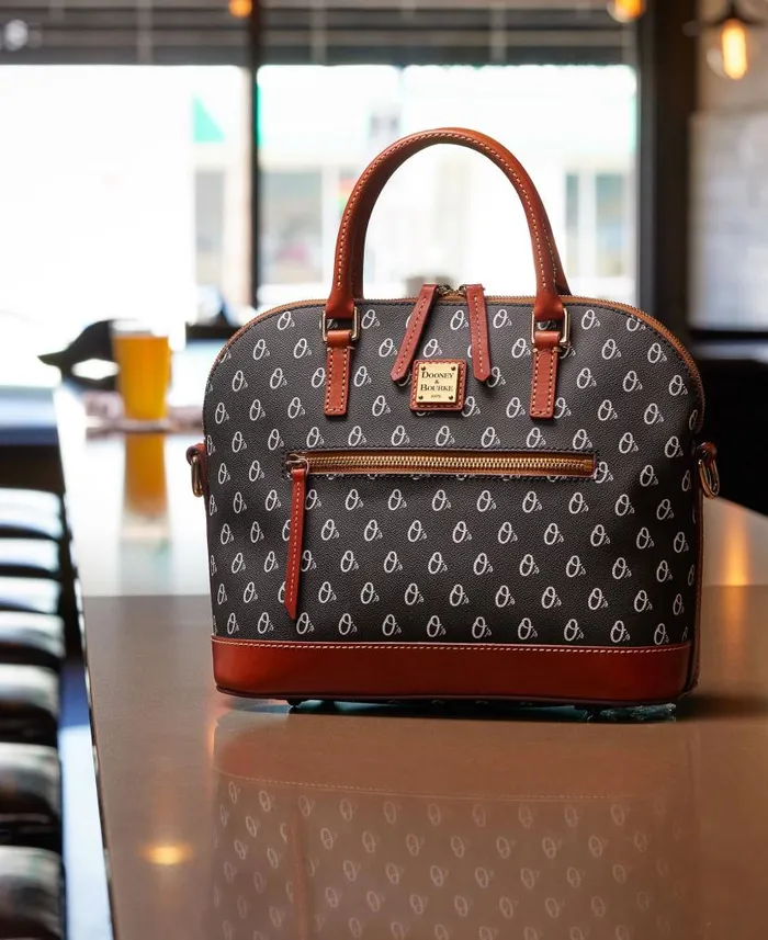 Dooney and Bourke MLB Orioles Domed Zip Satchel Orioles WomenMen Satchels