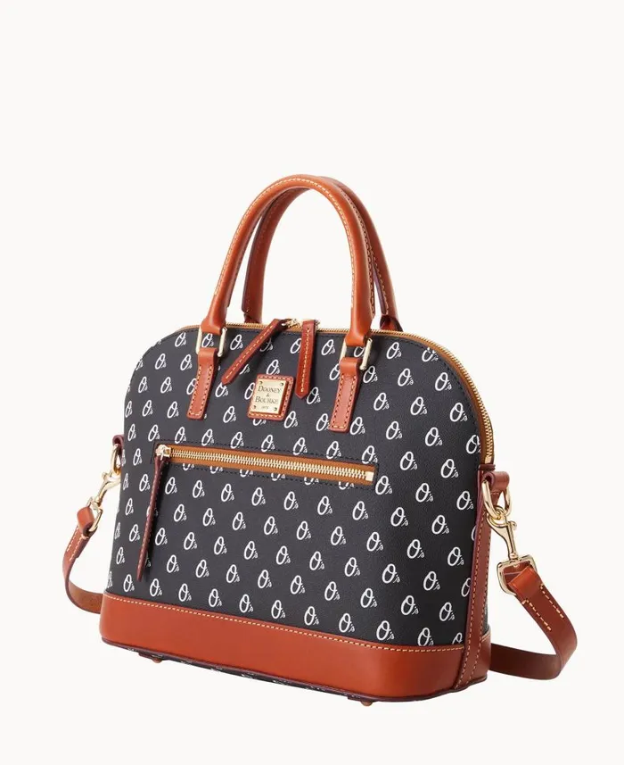 Dooney and Bourke MLB Orioles Domed Zip Satchel Orioles WomenMen Satchels