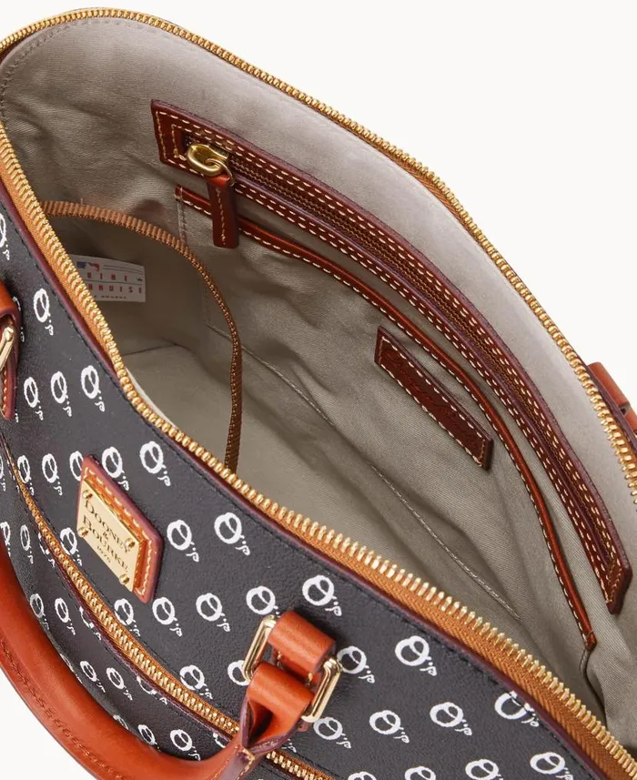 Dooney and Bourke MLB Orioles Domed Zip Satchel Orioles WomenMen Satchels
