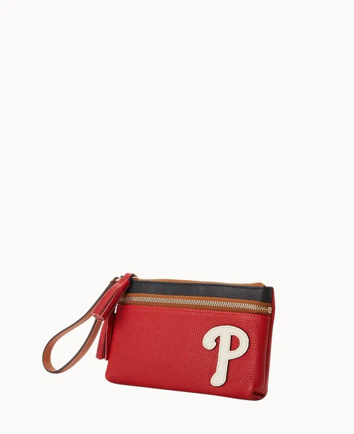 Dooney and Bourke MLB Phillies Double Zip Wristlet Phillies WomenMen Wallets Dooney and Bourke MLB Phillies Double Zip Wristlet Phillies WomenMen Wallets