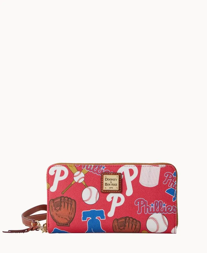 Dooney and Bourke MLB Phillies Large Zip Around Wristlet Phillies WomenMen Wallets Dooney and Bourke MLB Phillies Large Zip Around Wristlet Phillies WomenMen Wallets