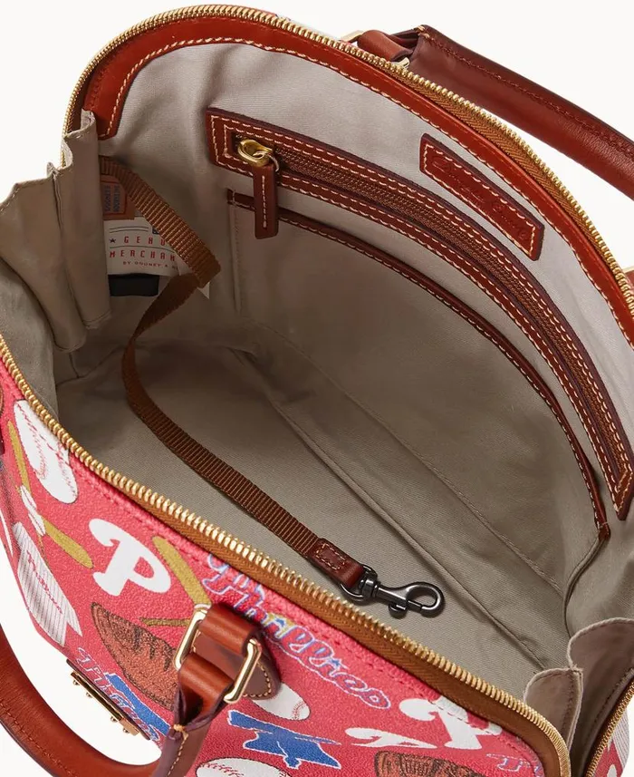 Dooney and Bourke MLB Phillies Zip Zip Satchel Phillies WomenMen Satchels