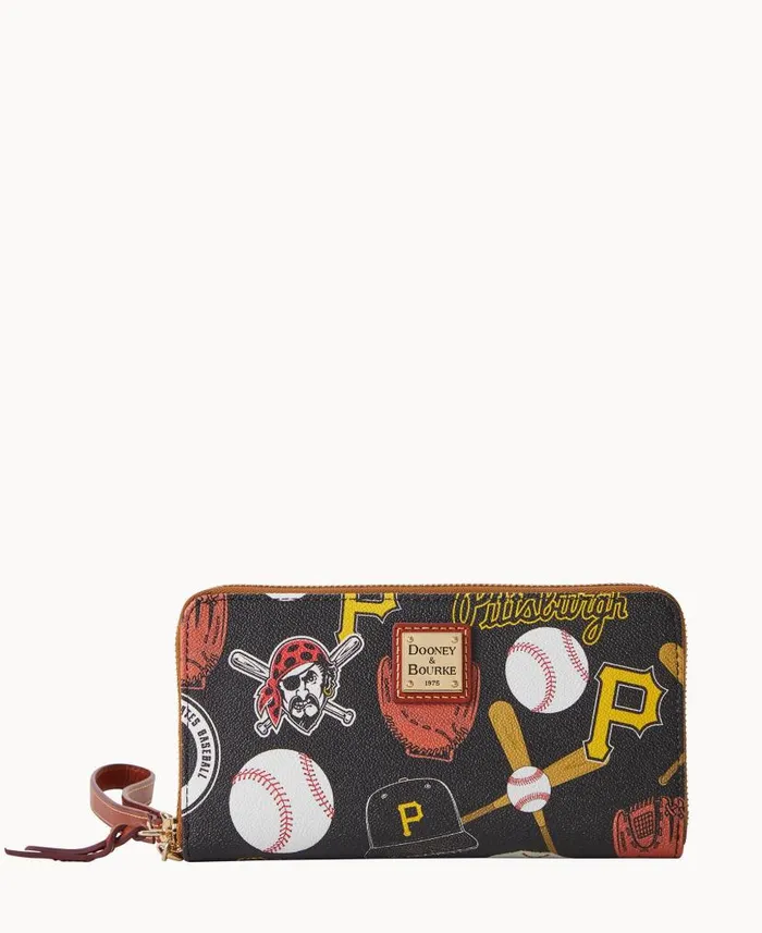 Dooney and Bourke MLB Pirates Large Zip Around Wristlet Pirates WomenMen Wallets Dooney and Bourke MLB Pirates Large Zip Around Wristlet Pirates WomenMen Wallets