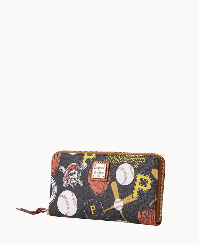 Dooney and Bourke MLB Pirates Large Zip Around Wristlet Pirates WomenMen Wallets Dooney and Bourke MLB Pirates Large Zip Around Wristlet Pirates WomenMen Wallets