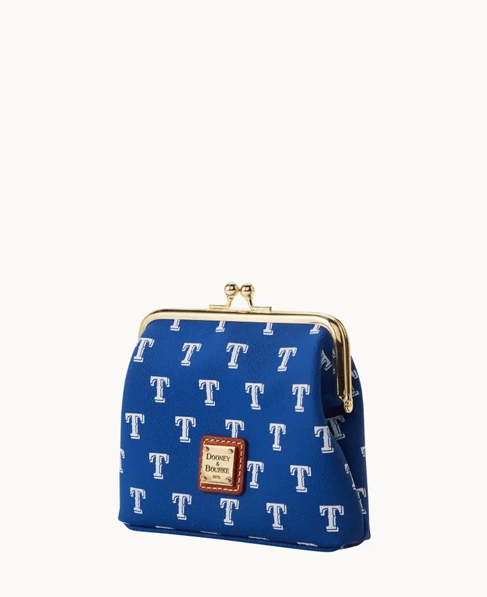 Dooney and Bourke MLB Rangers Large Framed Purse Rangers WomenMen Wallets