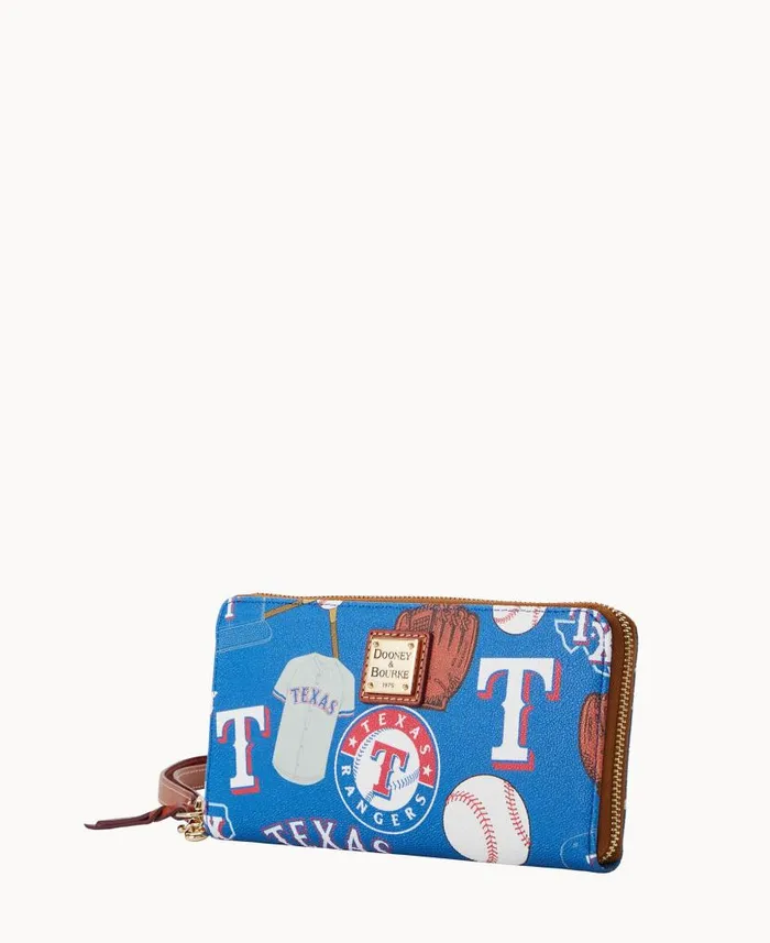 Dooney and Bourke MLB Rangers Large Zip Around Wristlet Rangers WomenMen Wallets Dooney and Bourke MLB Rangers Large Zip Around Wristlet Rangers WomenMen Wallets