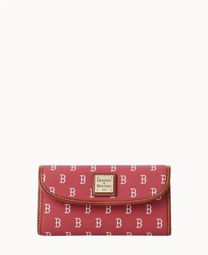 Dooney and Bourke MLB Red Sox Continental Clutch Red Sox WomenMen Wallets
