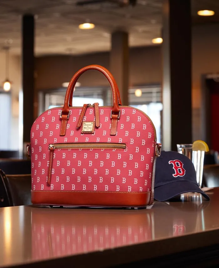 Dooney and Bourke MLB Red Sox Domed Zip Satchel Red Sox WomenMen Satchels