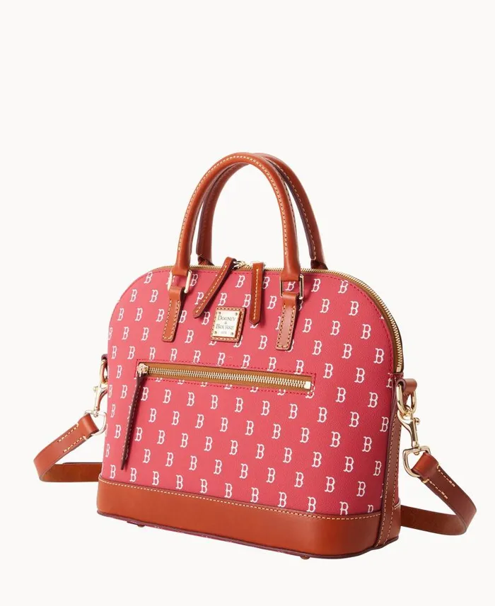 Dooney and Bourke MLB Red Sox Domed Zip Satchel Red Sox WomenMen Satchels