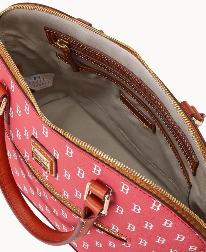 Dooney and Bourke MLB Red Sox Domed Zip Satchel Red Sox WomenMen Satchels