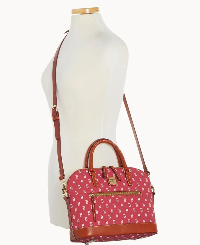 Dooney and Bourke MLB Red Sox Domed Zip Satchel Red Sox WomenMen Satchels