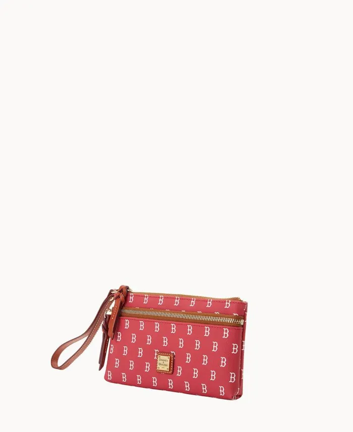 Dooney and Bourke MLB Red Sox Double Zip Wristlet Boston Red Sox WomenMen Wallets Dooney and Bourke MLB Red Sox Double Zip Wristlet Boston Red Sox WomenMen Wallets