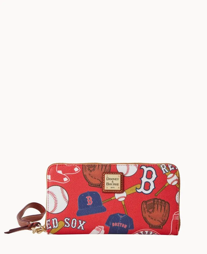 Dooney and Bourke MLB Red Sox Large Zip Around Wristlet Red Sox WomenMen Wallets Dooney and Bourke MLB Red Sox Large Zip Around Wristlet Red Sox WomenMen Wallets