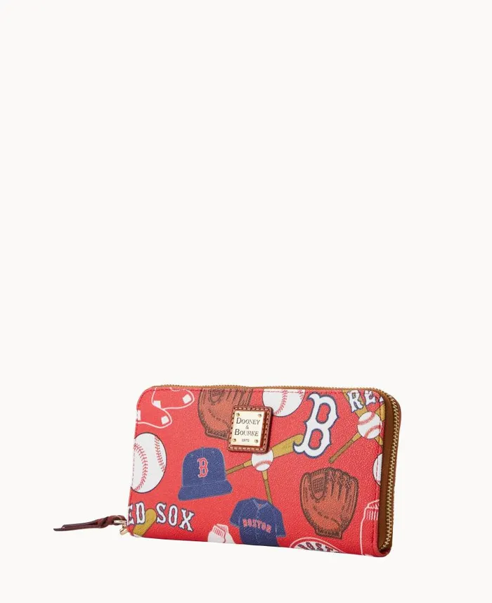 Dooney and Bourke MLB Red Sox Large Zip Around Wristlet Red Sox WomenMen Wallets Dooney and Bourke MLB Red Sox Large Zip Around Wristlet Red Sox WomenMen Wallets