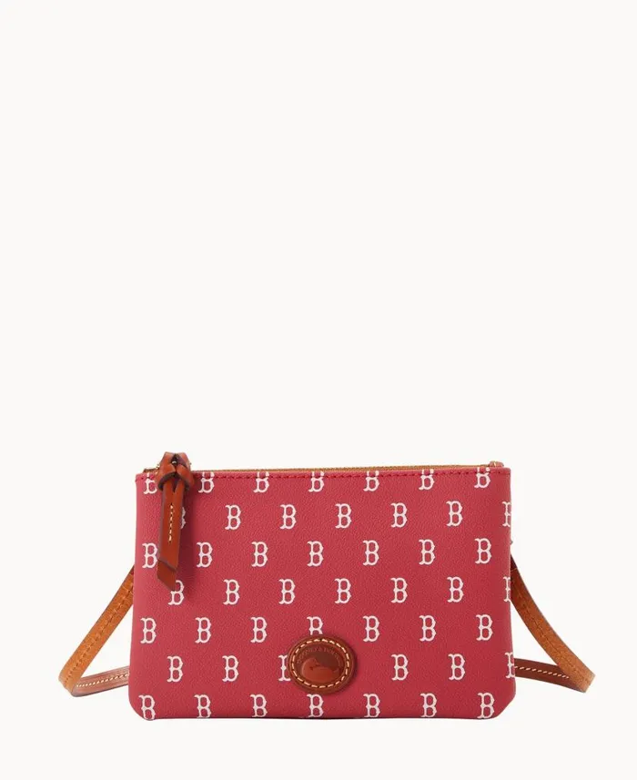 Dooney and Bourke MLB Red Sox Top Zip Crossbody Red Sox WomenMen Crossbodies