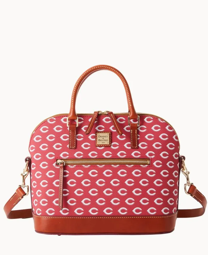 Dooney and Bourke MLB Reds Domed Zip Satchel Reds WomenMen Satchels