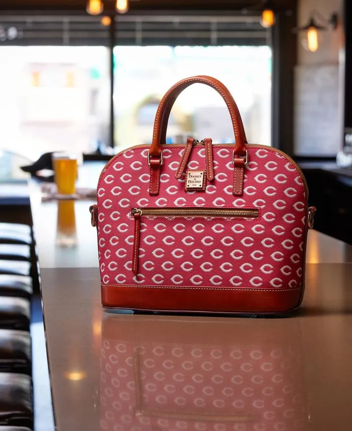 Dooney and Bourke MLB Reds Domed Zip Satchel Reds WomenMen Satchels