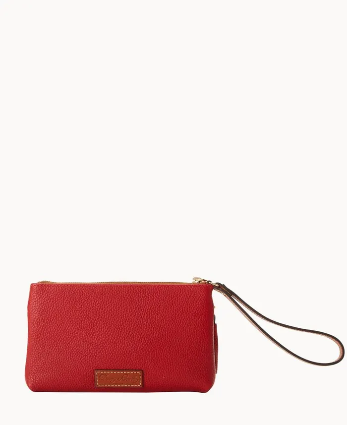 Dooney and Bourke MLB Reds Double Zip Wristlet Reds WomenMen Wallets