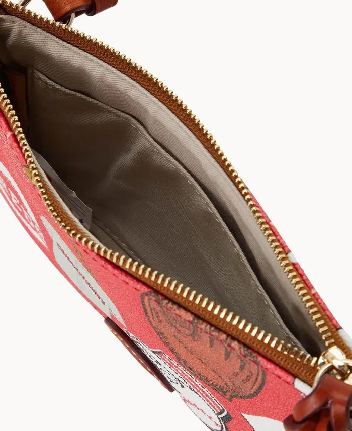 Dooney and Bourke MLB Reds Top Zip Crossbody Reds WomenMen Crossbodies